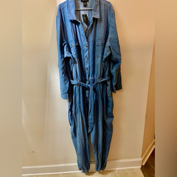 Brand New Denim Joggers Jumpsuit Size 36 - Picture 16 of 16